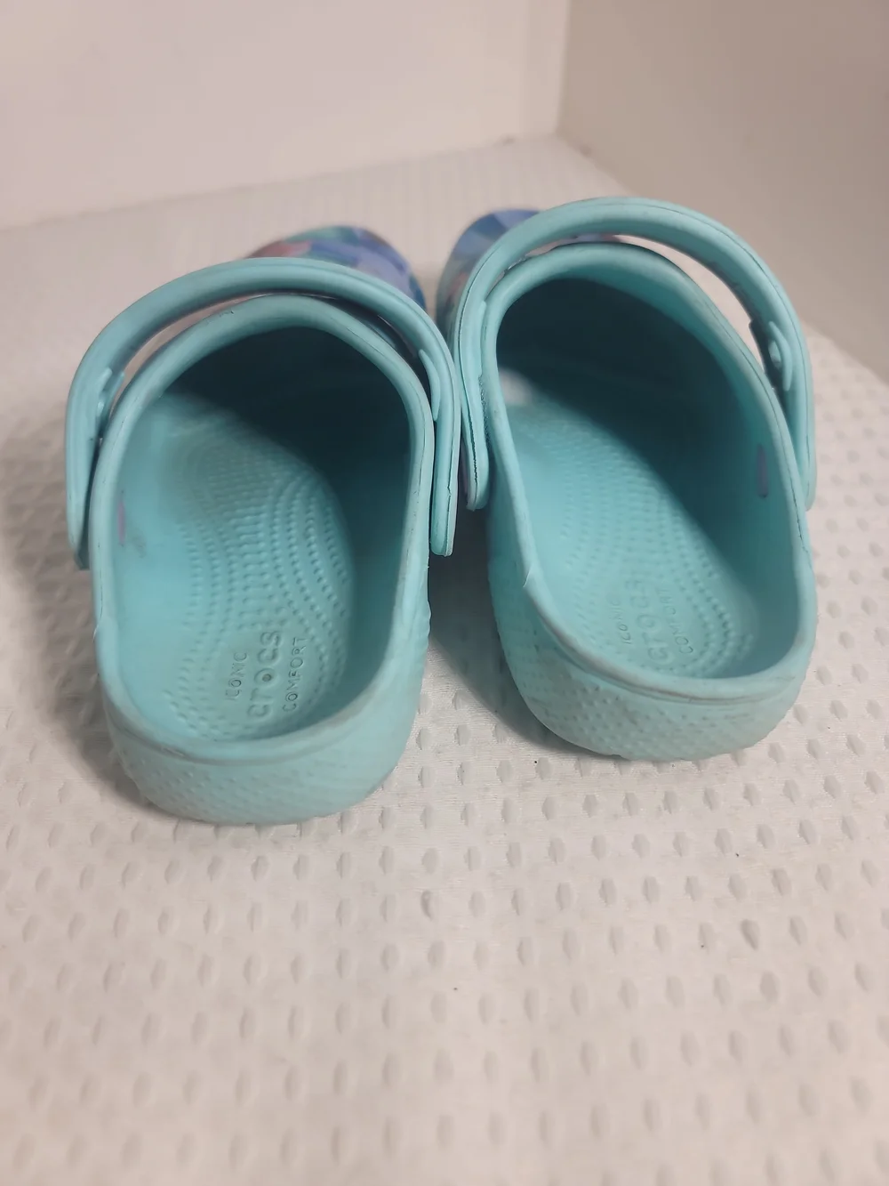Disney Frozen II Light Aqua Kids Clog Sandals with Elsa & Anna